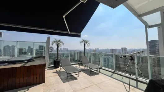 Cobertura com 1 Quarto para alugar, 93m² no Cidade Monções, São Paulo