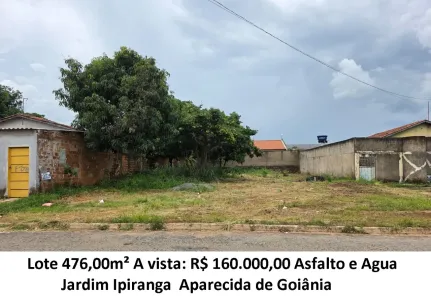 Lote/Terreno à venda, 476m² no Jardim Ipiranga, Aparecida de Goiânia