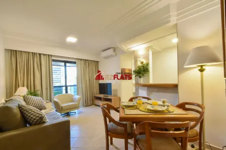 Flat com 1 Quarto para alugar, 38m² no Itaim Bibi, São Paulo