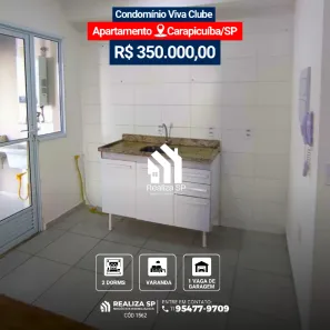 Apartamento com 2 Quartos à venda, 46m² no Jardim Santo Estêvão, Carapicuíba