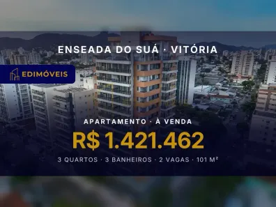 Apartamento com 3 Quartos à venda, 101m² no Enseada do Suá, Vitória