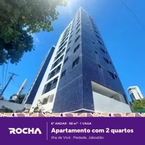 Apartamento com 2 Quartos para alugar, 58m² no Piedade, Jaboatão dos Guararapes