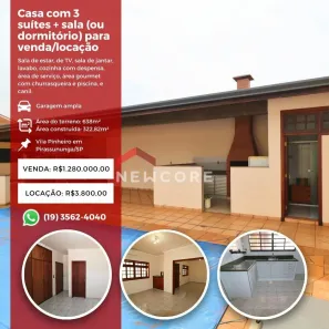 Casa com 4 Quartos à venda, 322m² no Vila Pinheiro, Pirassununga