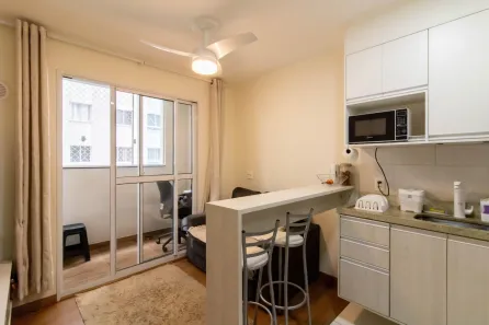 Apartamento com 1 Quarto para alugar, 27m² no Vila das Bandeiras, Guarulhos