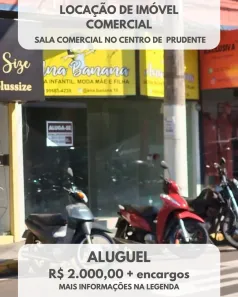 Ponto Comercial para alugar, 100m² no Centro, Presidente Prudente