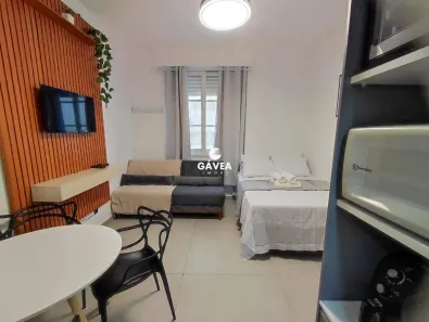 Apartamento com 1 Quarto à venda, 27m² no Itararé, São Vicente
