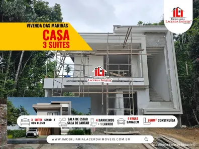 Casa de Condomínio com 3 Quartos à venda, 260m² no Ponta Negra, Manaus