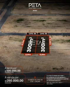 Lote/Terreno à venda, 300m² no Caçari, Boa Vista