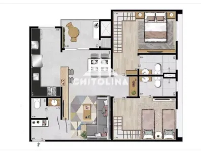 Apartamento com 2 Quartos à venda, 71m² no Centro, Itapetininga