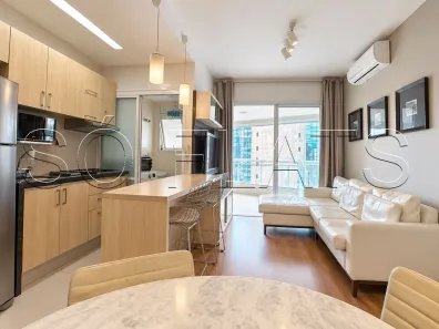 Flat com 1 Quarto para alugar, 46m² no Cidade Monções, São Paulo