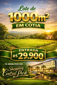 Lote/Terreno à venda, 1000m² no Vila São Roque (Caucaia do Alto), Cotia