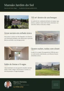 Casa de Condomínio com 4 Quartos à venda, 731m² no Cavalhada, Porto Alegre