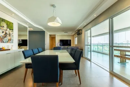 Apartamento com 3 Quartos para venda ou aluguel, 138m² no Jardim Caravelas, São Paulo