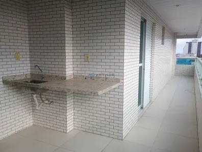 Apartamento com 3 Quartos para alugar, 121m² no Boqueirão, Praia Grande