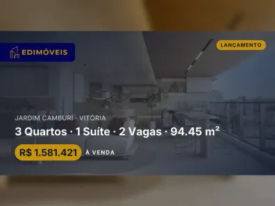 Apartamento com 3 Quartos à venda, 94m² no Jardim Camburi, Vitória