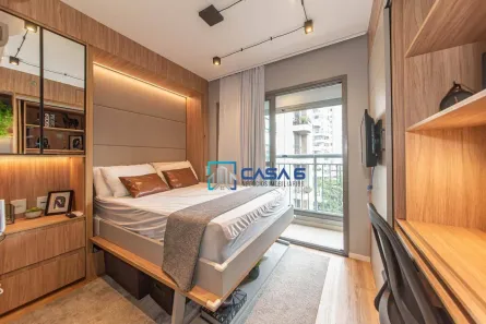 Apartamento com 1 Quarto para alugar, 22m² no Moema, São Paulo