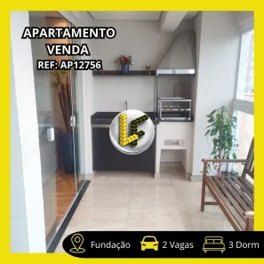 Apartamento com 3 Quartos à venda, 92m² no Fundação, São Caetano do Sul