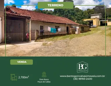 Lote/Terreno à venda, 2700m² no Dom Bosco, Poços de Caldas