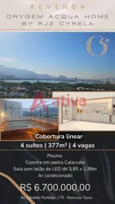 Cobertura com 4 Quartos à venda, 337m² no Barra da Tijuca, Rio de Janeiro