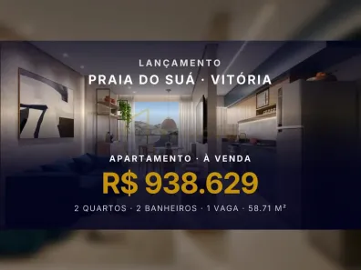 Apartamento com 2 Quartos à venda, 58m² no Praia do Suá, Vitória