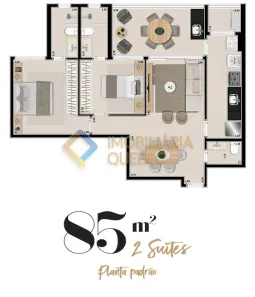 Apartamento com 2 Quartos à venda, 97m² no Condomínio Itamaraty, Ribeirão Preto