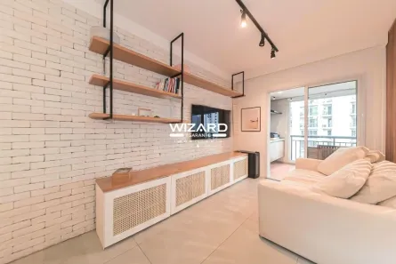 Apartamento com 1 Quarto para alugar, 60m² no Brooklin Paulista, São Paulo