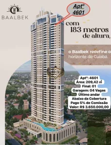 Apartamento com 4 Quartos à venda, 209m² no Santa Rosa, Cuiabá