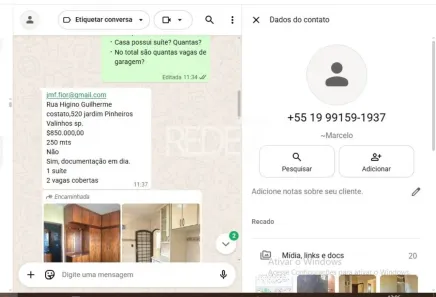 Sobrado com 3 Quartos à venda, 241m² no Jardim Pinheiros, Valinhos