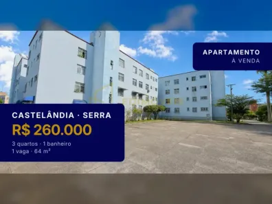 Apartamento com 3 Quartos à venda, 64m² no Castelândia, Serra