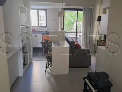 Flat com 1 Quarto para alugar, 43m² no Cerqueira César, São Paulo