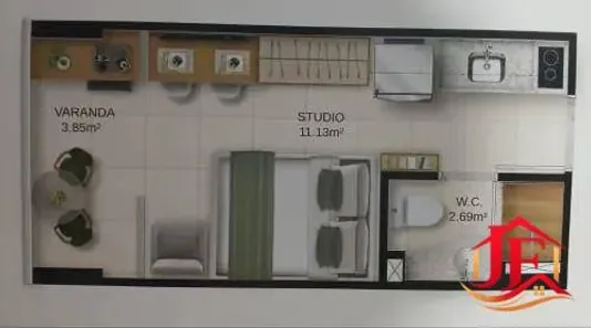 Apartamento com 1 Quarto à venda, 18m² no Barra, Salvador