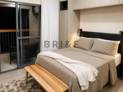 Apartamento com 1 Quarto para venda ou aluguel, 25m² no Brooklin Paulista, São Paulo