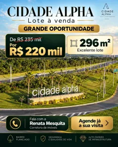 Lote/Terreno à venda, 296m² no Cidade Alpha, Eusébio