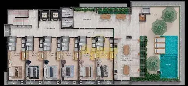 Flat com 1 Quarto à venda, 24m² no Tambaú, João Pessoa