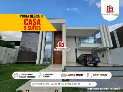 Casa de Condomínio com 5 Quartos à venda, 496m² no Ponta Negra, Manaus