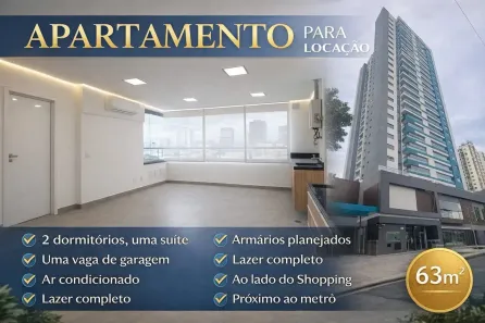 Apartamento com 2 Quartos para alugar, 63m² no Vila Azevedo, São Paulo