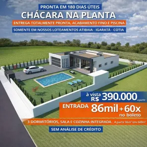 Fazenda/Sítio com 3 Quartos à venda, 600m² no Águas de Igaratá, Igaratá