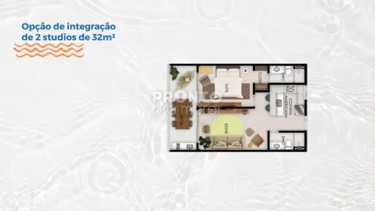Flat com 1 Quarto à venda, 32m² no , Tamandaré