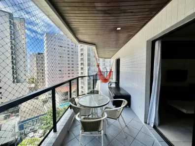 Apartamento com 3 Quartos para alugar, 134m² no Pitangueiras, Guarujá