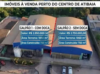 Galpão/Depósito/Armazém à venda, 750m² no Atibaia Belvedere, Atibaia
