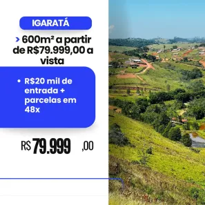 Lote/Terreno à venda, 600m² no Centro, Igaratá