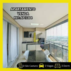Apartamento com 3 Quartos à venda, 130m² no Jardim São Caetano, São Caetano do Sul