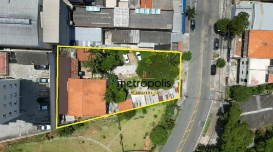 Lote/Terreno à venda, 900m² no Vila Camilópolis, Santo André