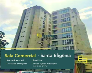 Sala Comercial à venda, 25m² no Santa Efigênia, Belo Horizonte