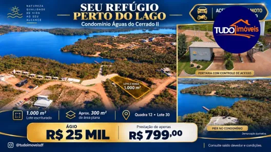 Lote/Terreno à venda, 1000m² no , Alexânia
