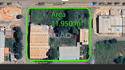 Lote/Terreno à venda, 11950m² no Jardim Petrópolis, Goiânia
