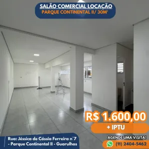 Ponto Comercial para alugar, 30m² no Parque Continental II, Guarulhos