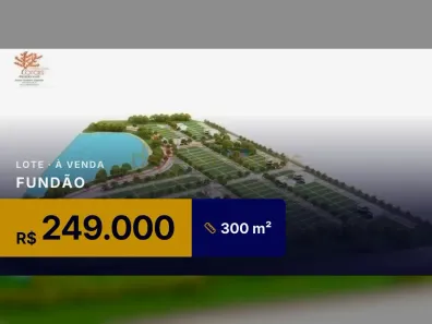 Lote/Terreno à venda, 300m² no , Fundão