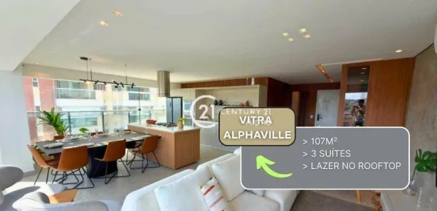 Apartamento com 3 Quartos à venda, 107m² no Dezoito do Forte Empresarial/Alphaville., Barueri