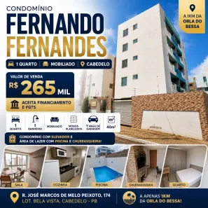 Apartamento com 1 Quarto à venda, 40m² no Intermares, Cabedelo